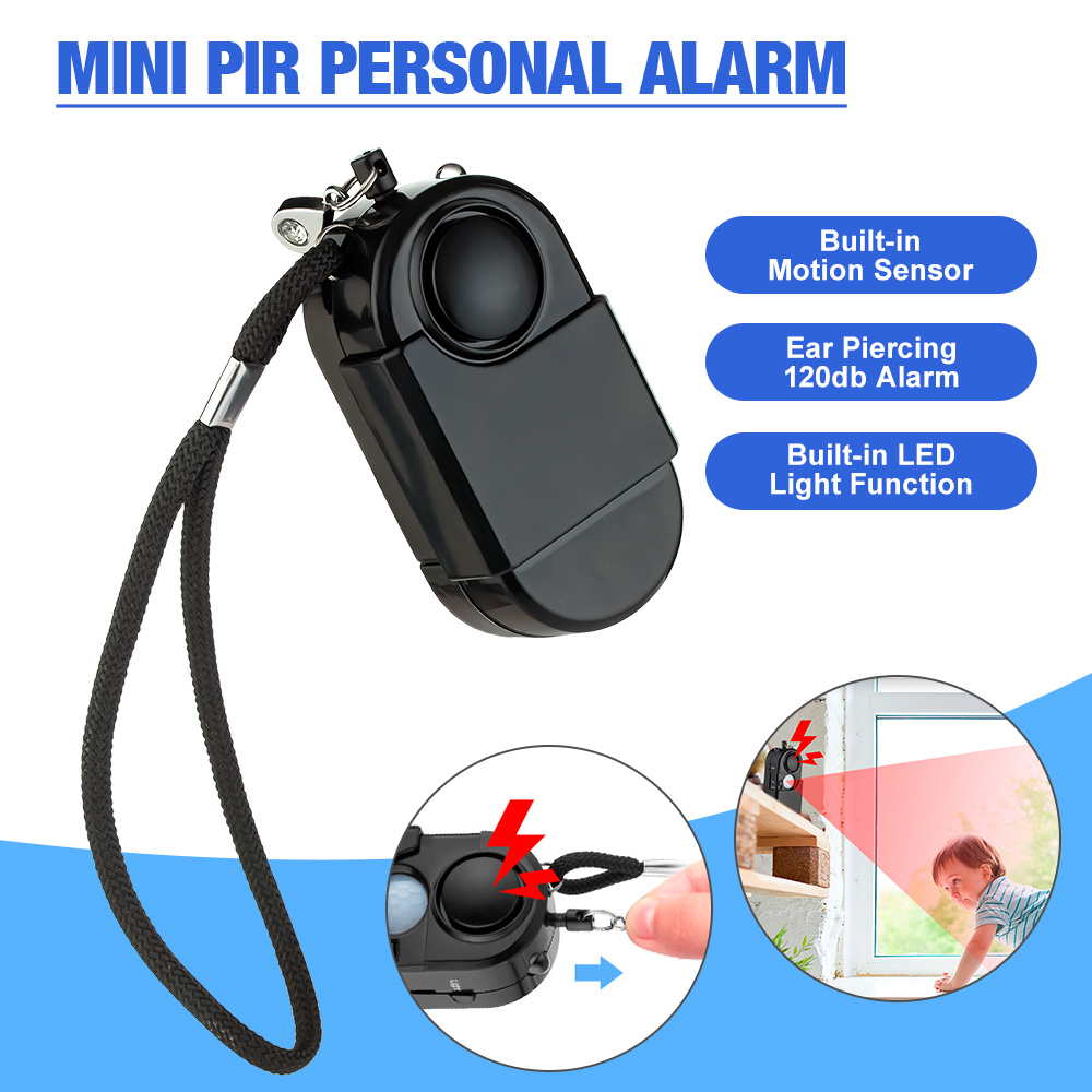 Home Security Lights - Portable Mini Motion Detector Alarm 120DB