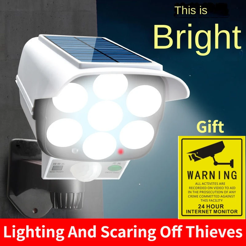 Home Security Outdoor Cameras - Outdoor Solar Light Motion Sensor Security