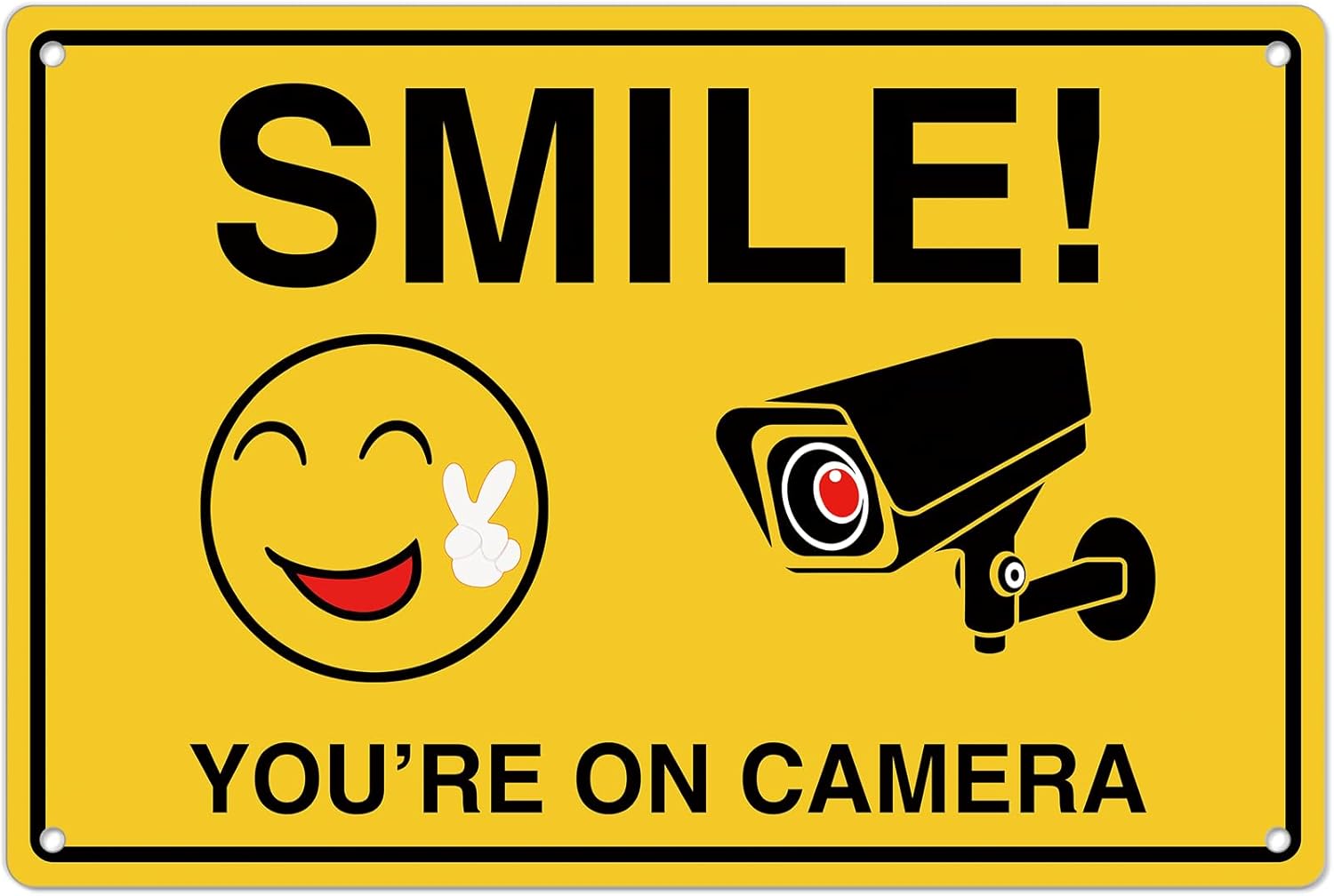 Home Security Outdoor Cameras - Smile Youre On Camera Signs ;