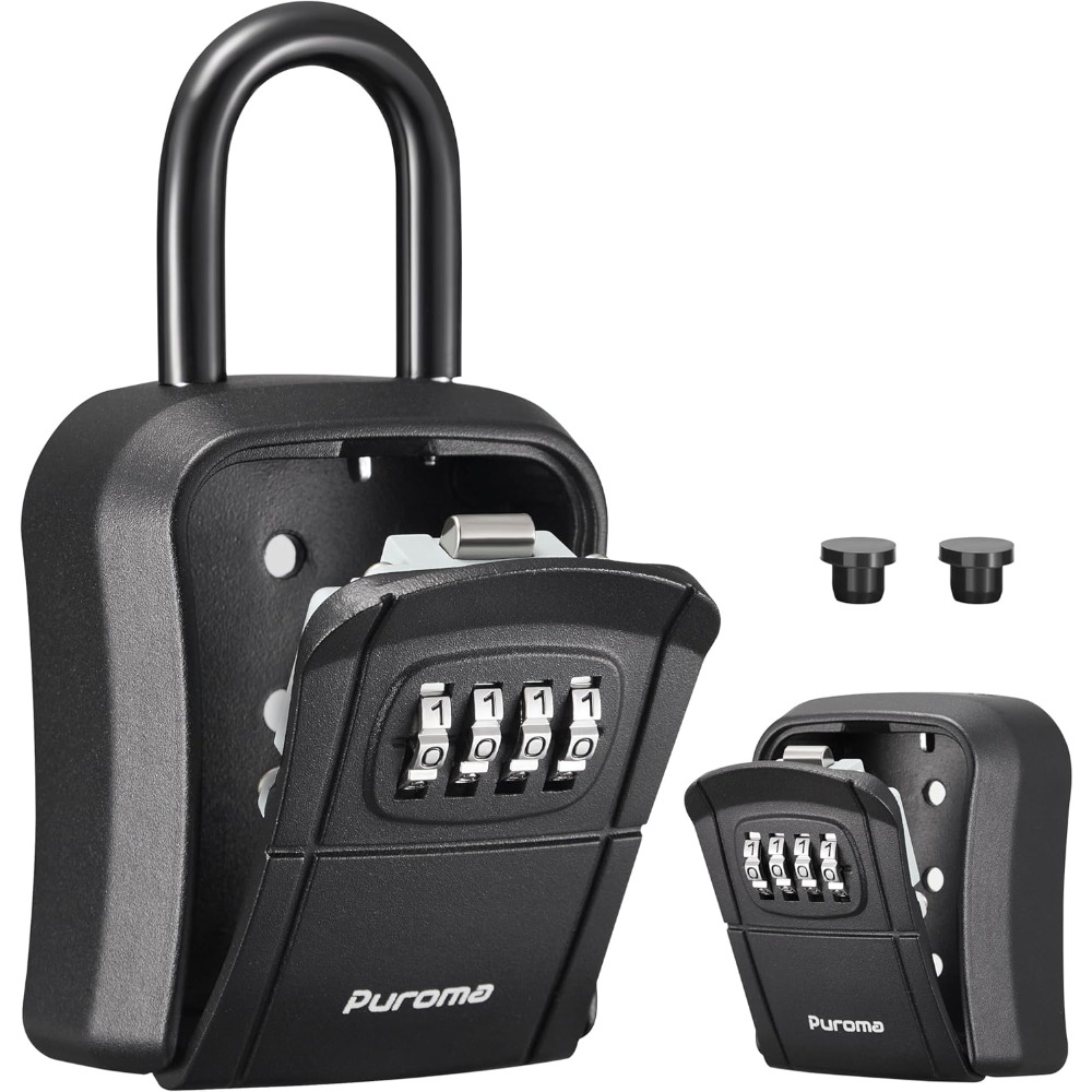Home Security Safe - Key Lock Box, Portable Combination Lockbox