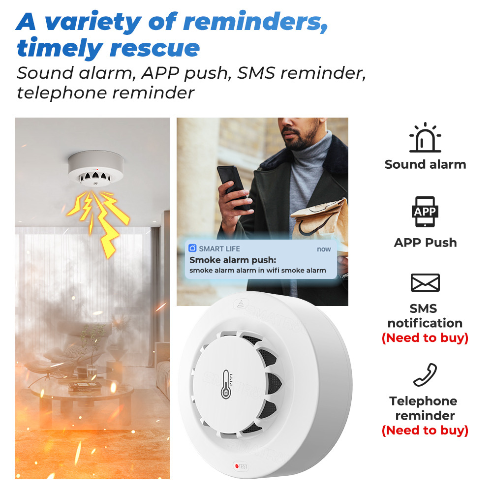 Tuya WiFi Temperature and Humi - Home Security Alarm recensie en prijs
