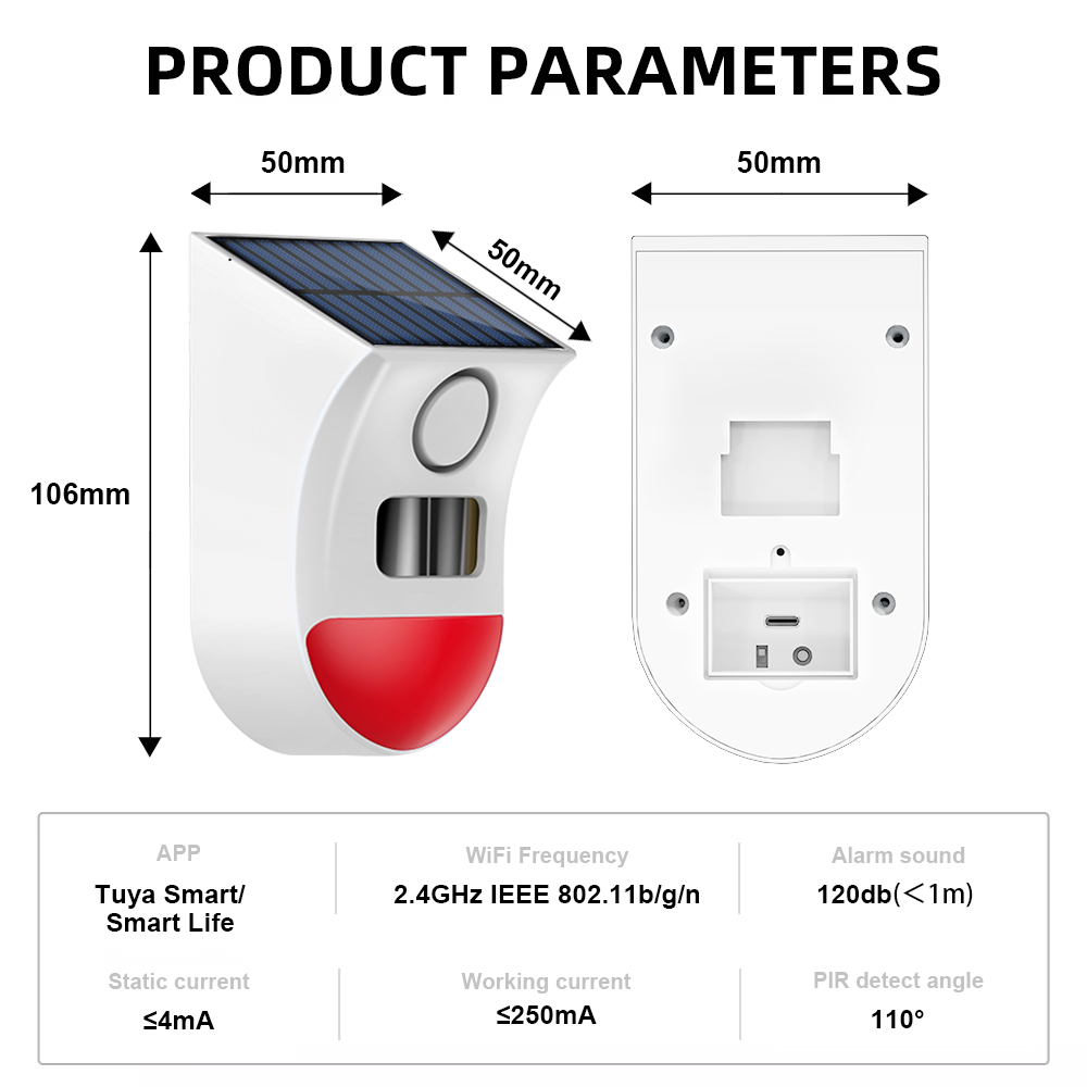 Zigbee Solar Motion Sensor Ala - Home Security Yard Sensors recensie en prijs