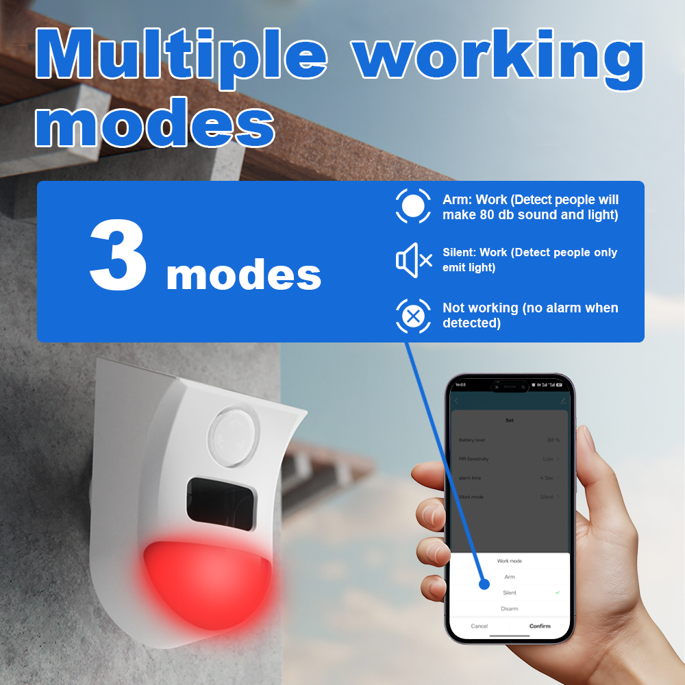 Zigbee Solar Motion Sensor Ala - Home Security Yard Sensors recensie en prijs