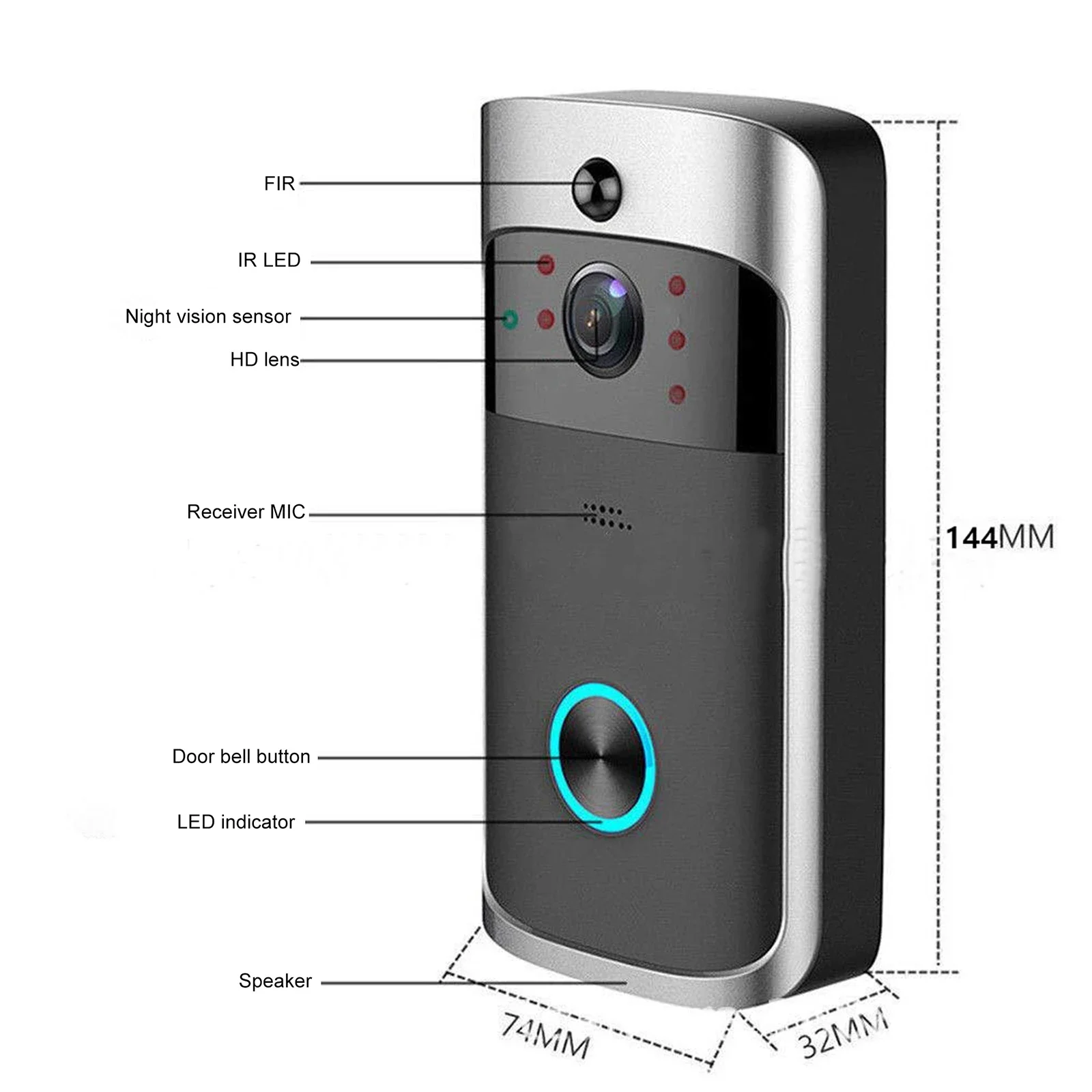 2026 NEW V5 Video Door Bell Wi - Home Security Blink recensie en prijs