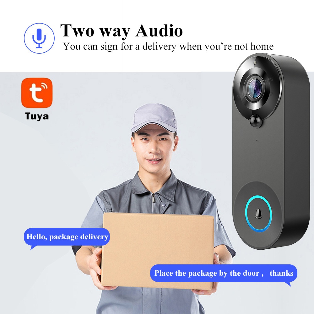 Tuya 1080P Wireless WIFI Doorb - Home Security Blink recensie en prijs