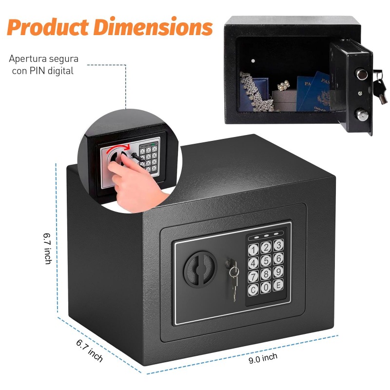 Digital Electronic Safe Box wi - Home Security Safe recensie en prijs