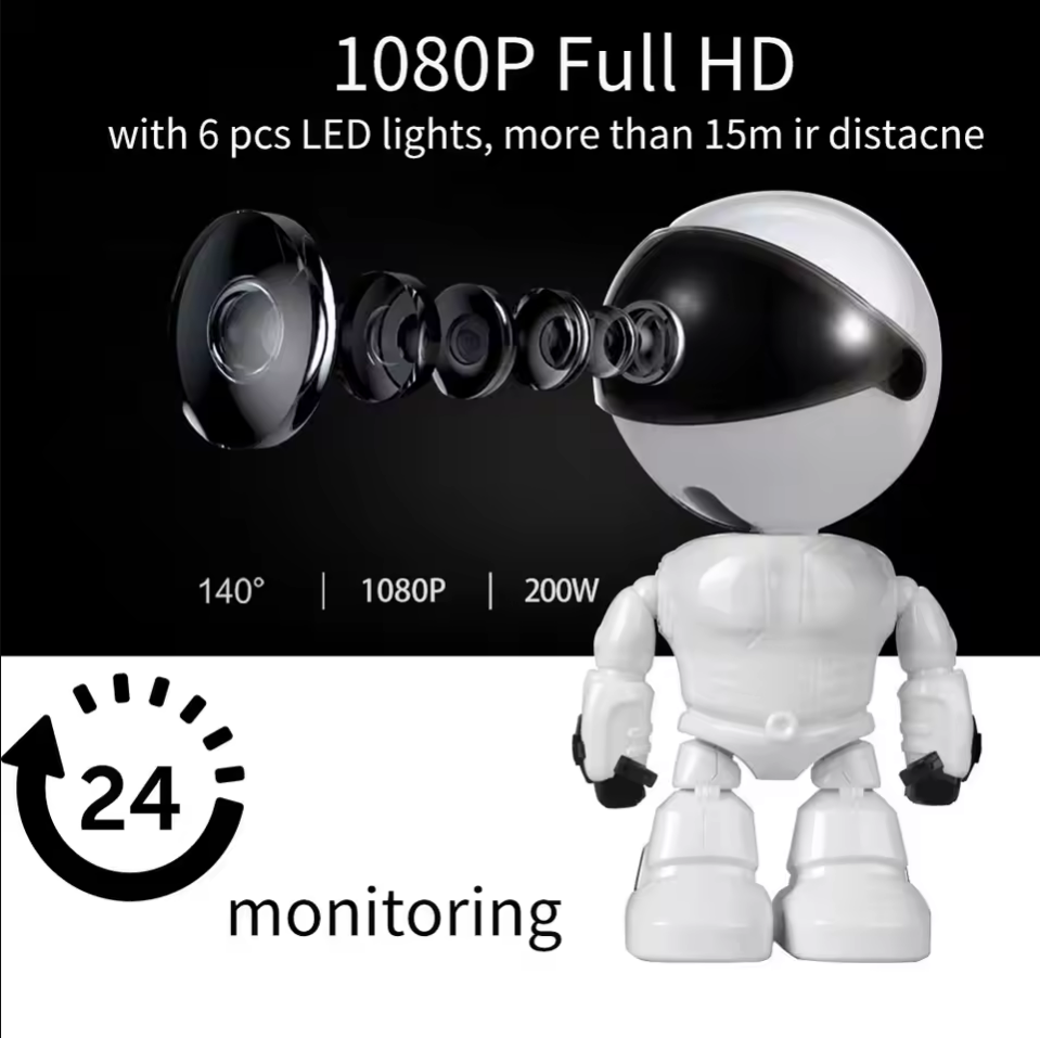 Smart Robot WiFi IP Camera 108 - Home Security Robots recensie en prijs