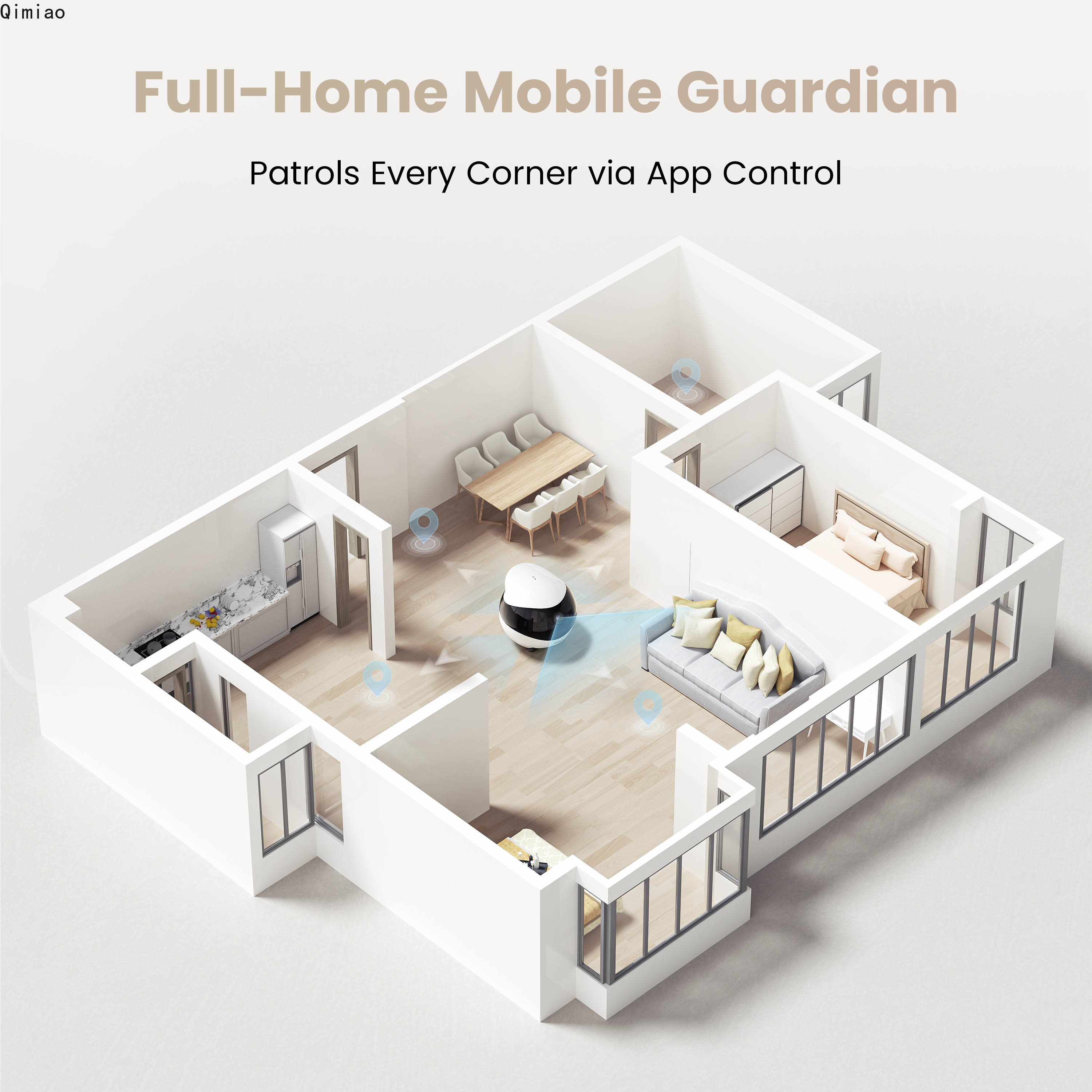 Enabot EBO AIR 2 Companion Rob - Home Security Robots recensie en prijs