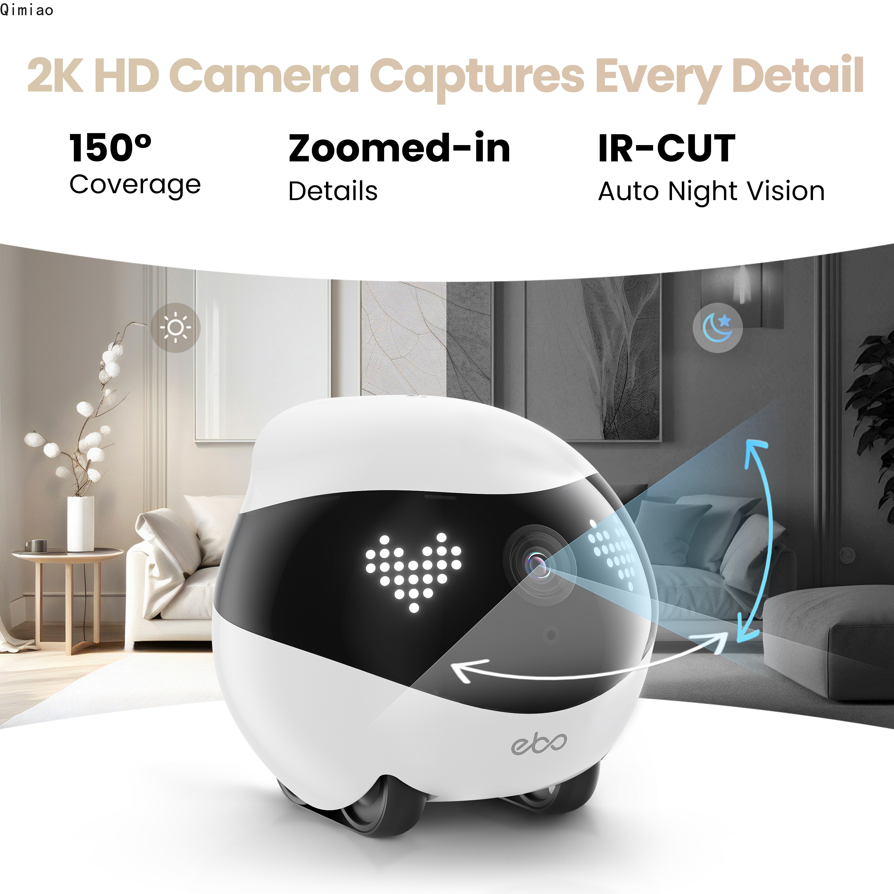 Enabot EBO AIR 2 Companion Rob - Home Security Robots recensie en prijs
