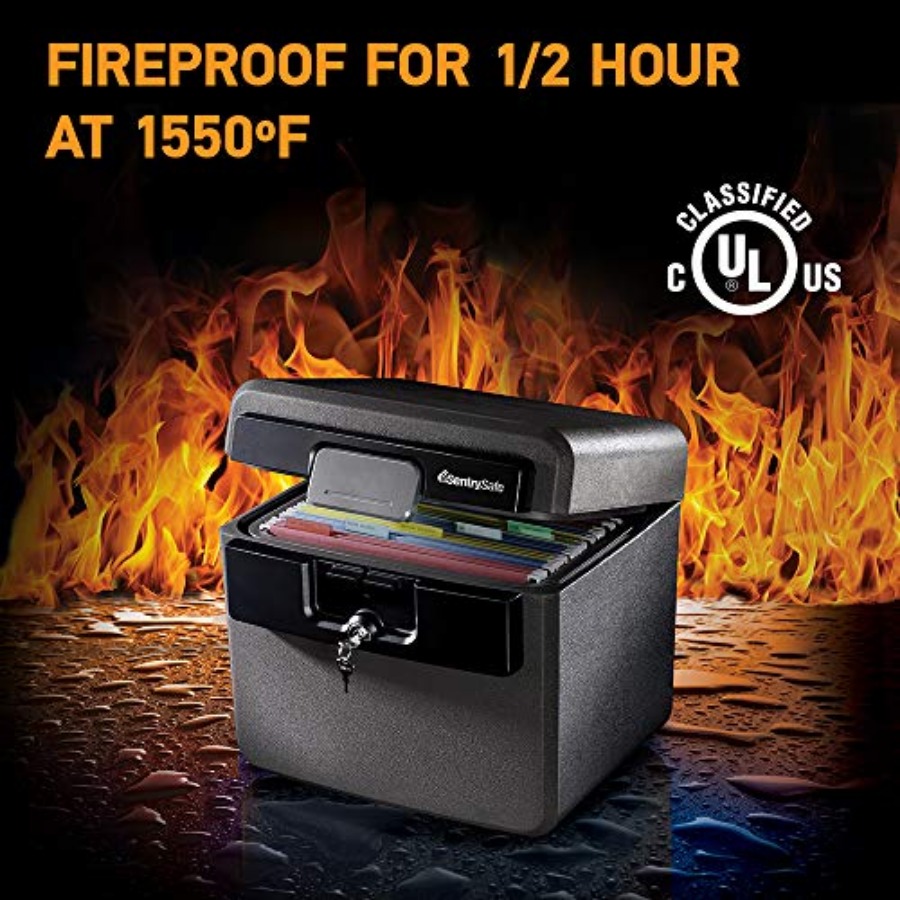 Black Fireproof and Waterproof - Home Security Safe recensie en prijs