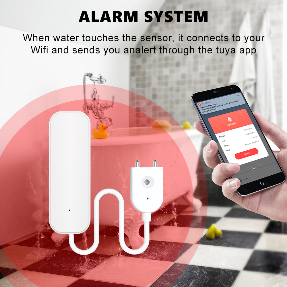 WiFi/Zigbee Water Sensor Tuya  - Home Security Technology recensie en prijs