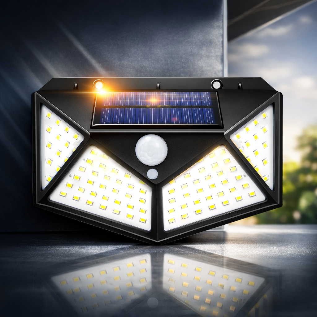 Solar Powered 100 LED Motion S - Home Security Yard Sensors recensie en prijs