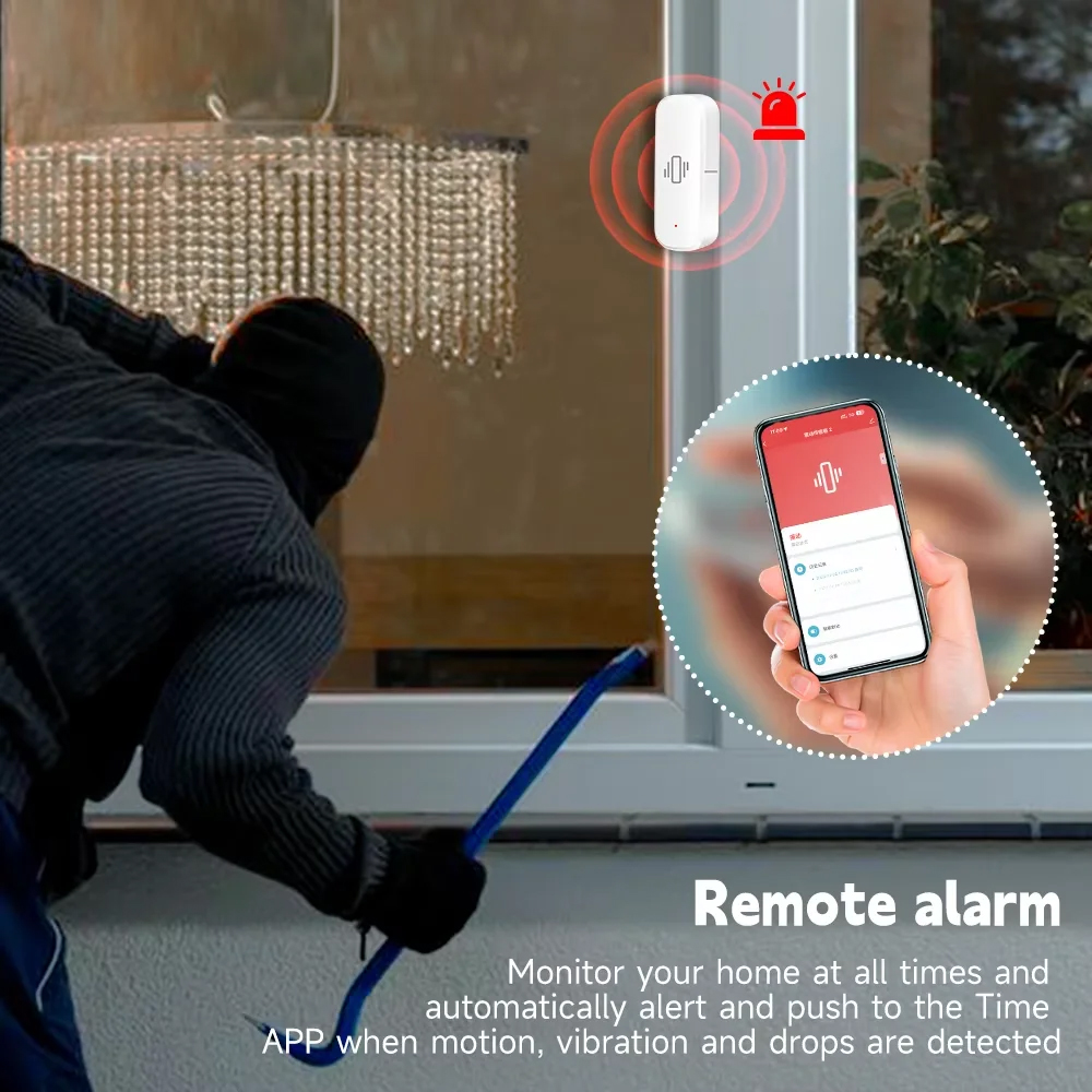 Smart ZigBee Vibration Sensor  - Home Security Alarm recensie en prijs