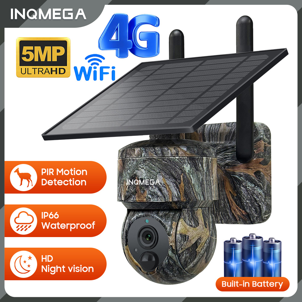 INQMEGA 5MP 4G / WIFI Solar Wi - Home Security Outdoor Cameras recensie en prijs