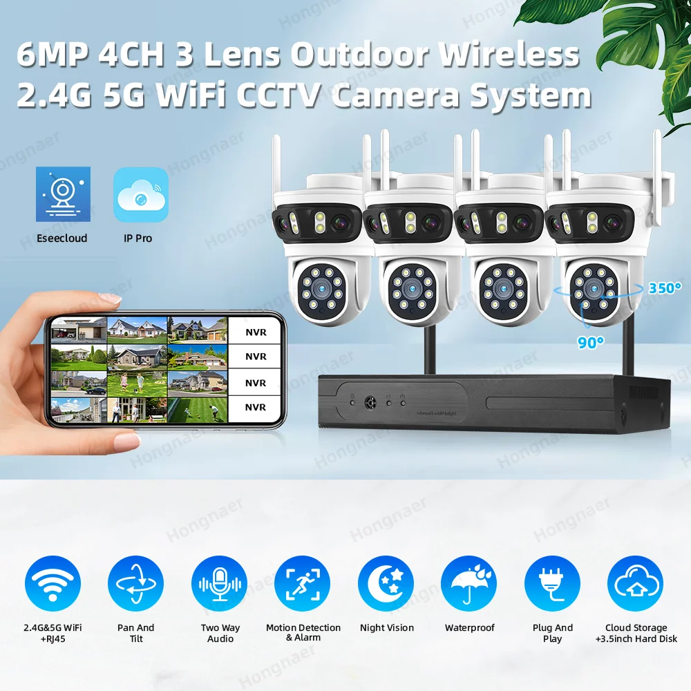 2026 Hongnaer 6MP 4CH 3 Lens 2 - Home Security Usa recensie en prijs