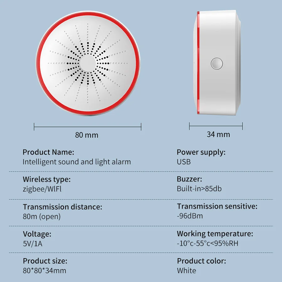 Tuya WiFi ZigBee Smart Alarm S - Home Security Blink recensie en prijs