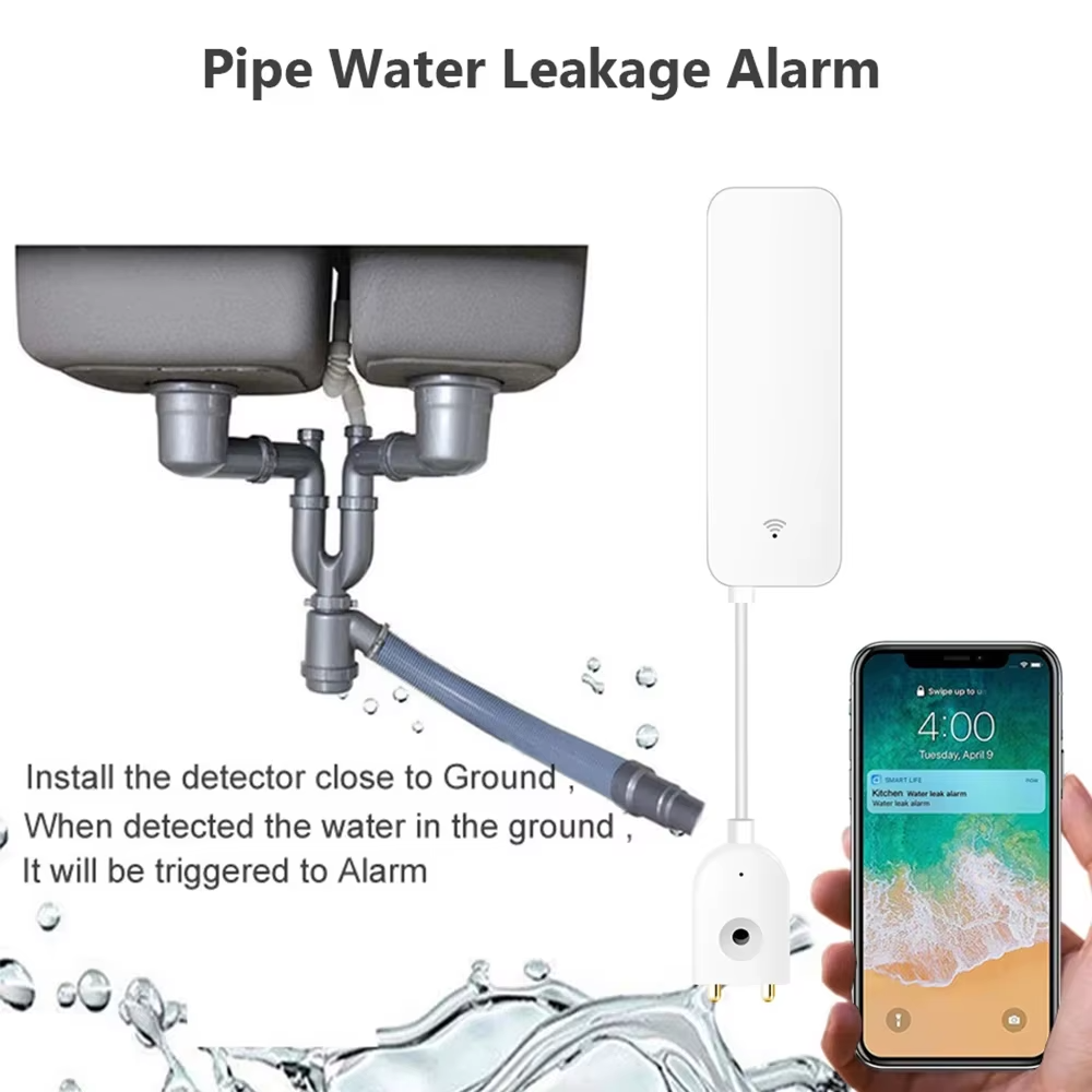 ZigBee WiFi Water Leak Sensor  - Home Security Technology recensie en prijs