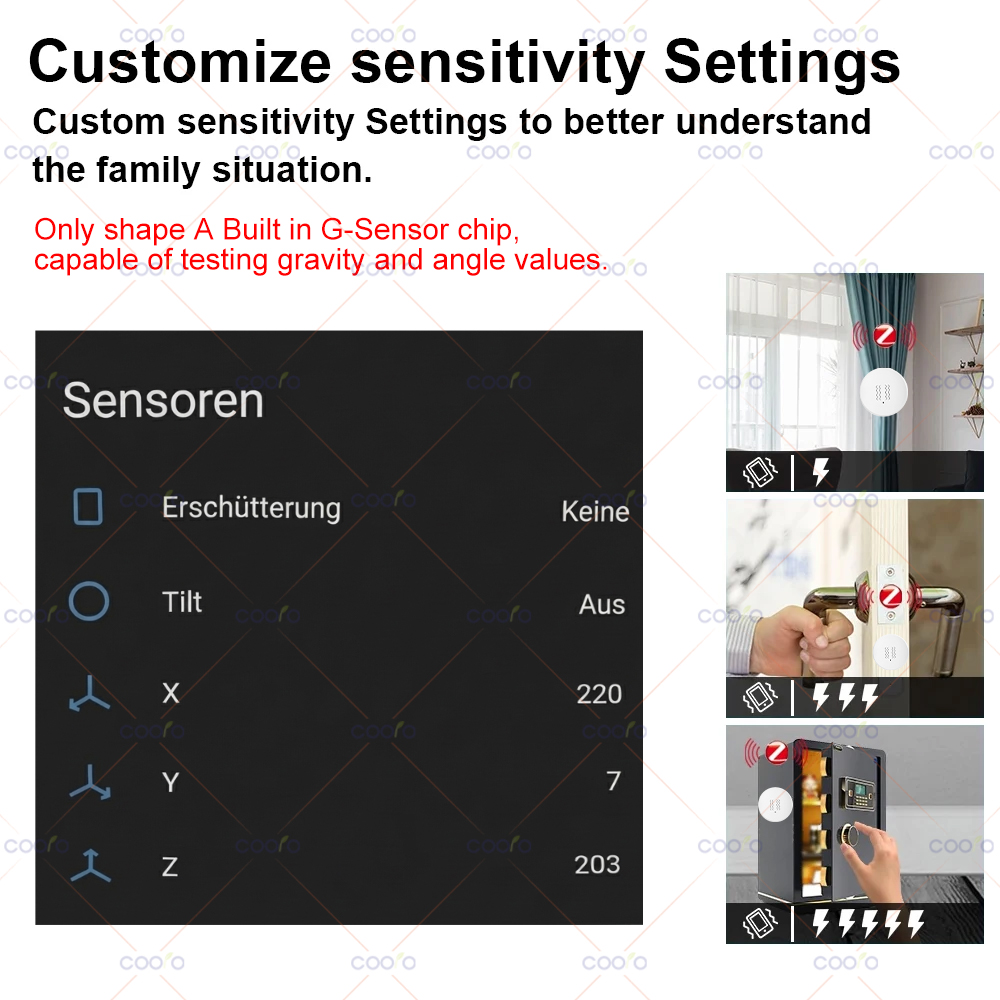 ZigBee 3.0 Vibration Sensor Re - Home Security Alarm recensie en prijs
