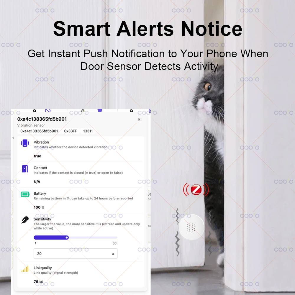 ZigBee 3.0 Vibration Sensor Re - Home Security Alarm recensie en prijs