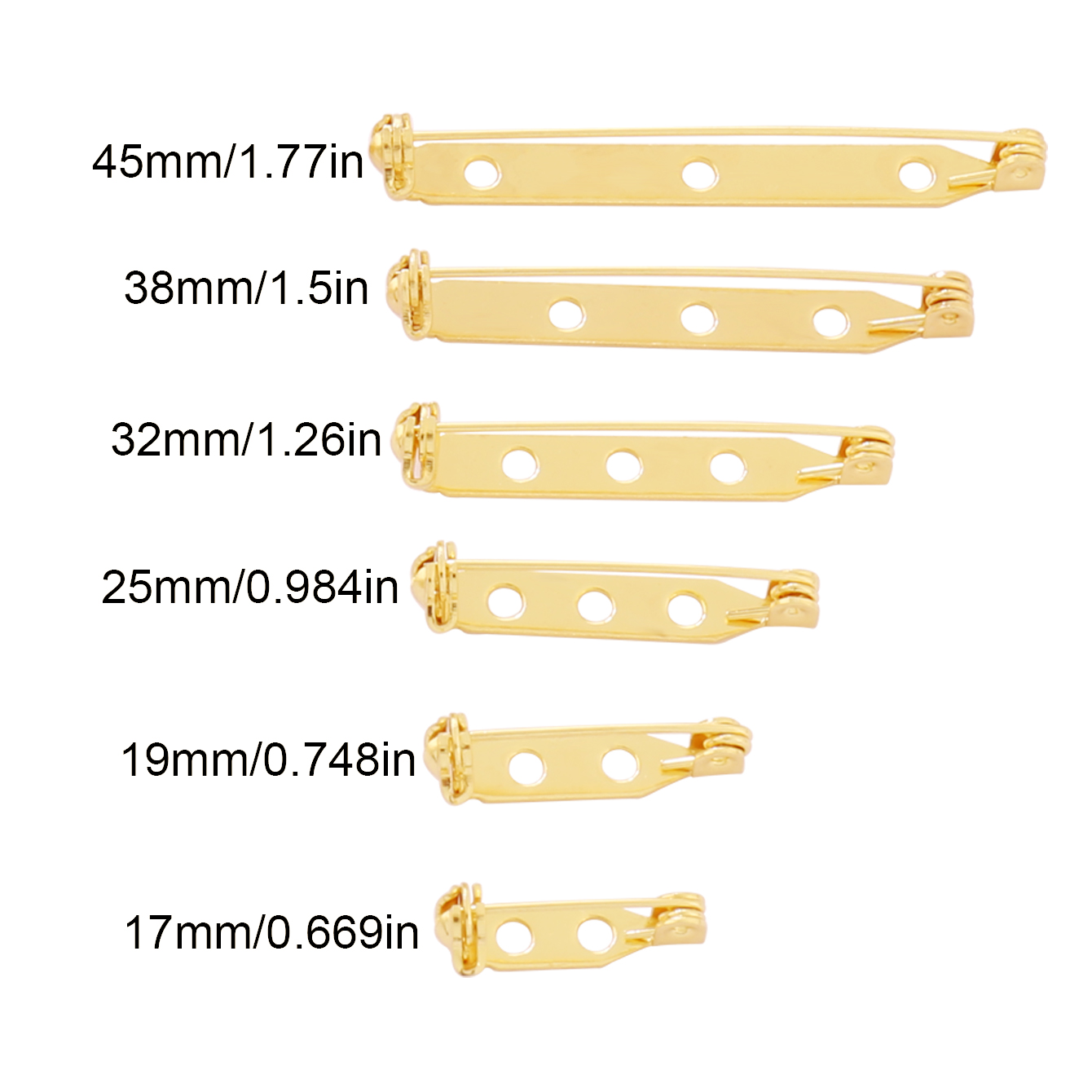 10pcs 17-45mm Brooch Clip Base - Home Security Safe recensie en prijs