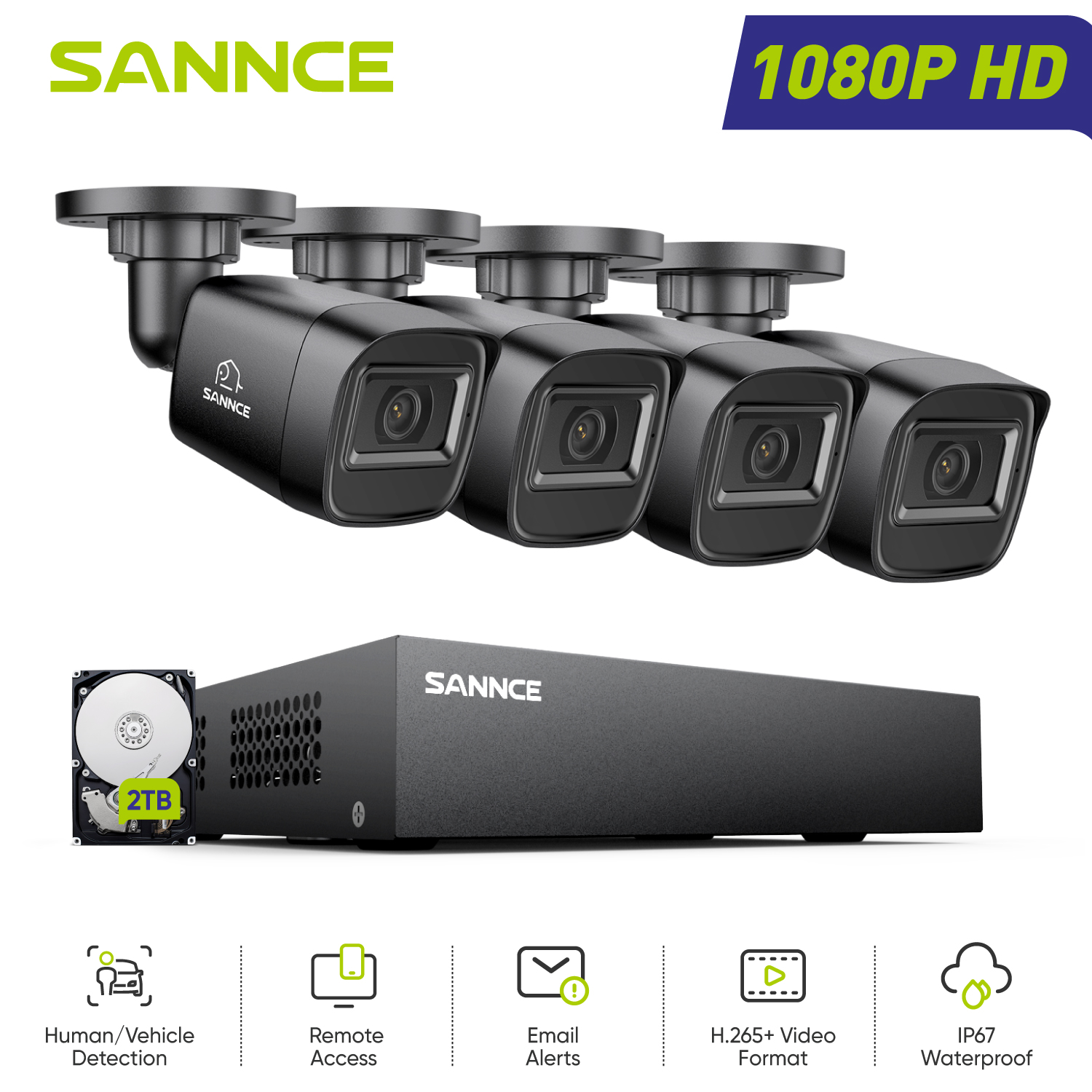 SANNCE 1080P Security Camera S - Home Security Outdoor Cameras recensie en prijs