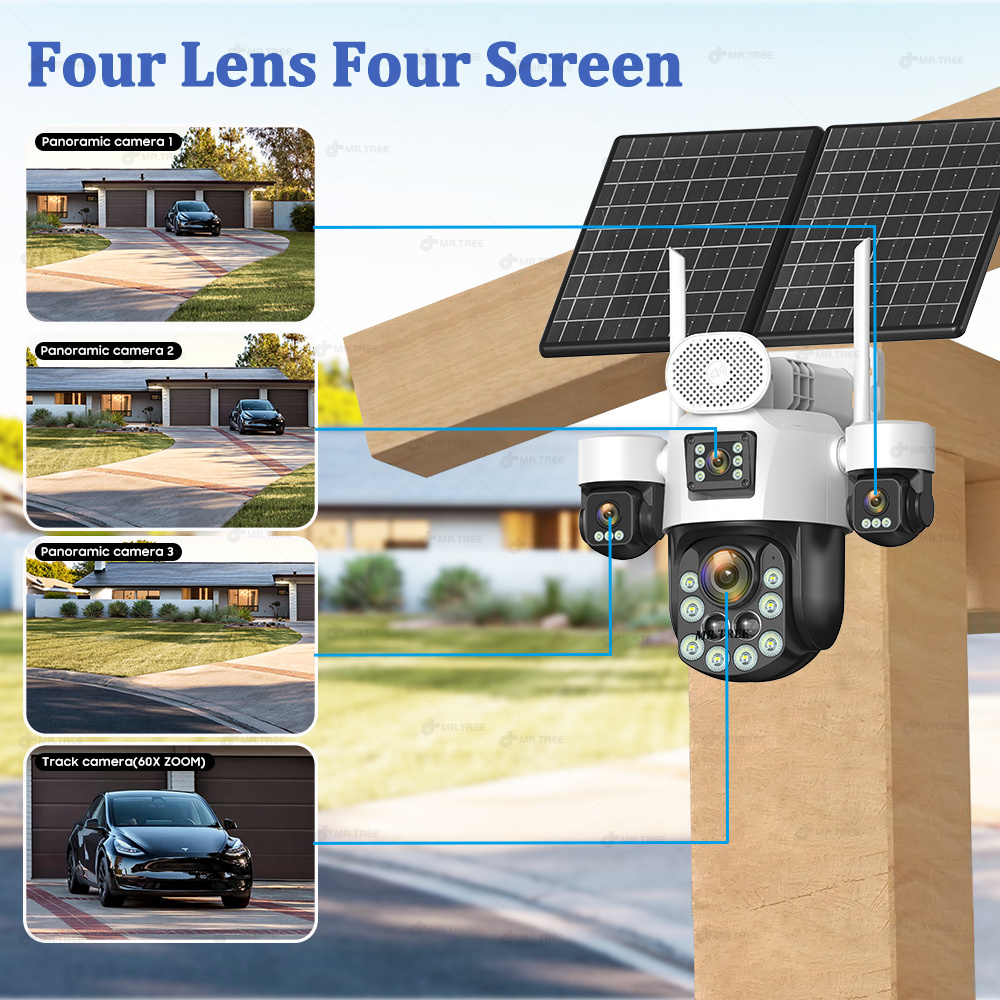 AOV Four Lens Outdoor Surveill - Home Security Video Cameras recensie en prijs