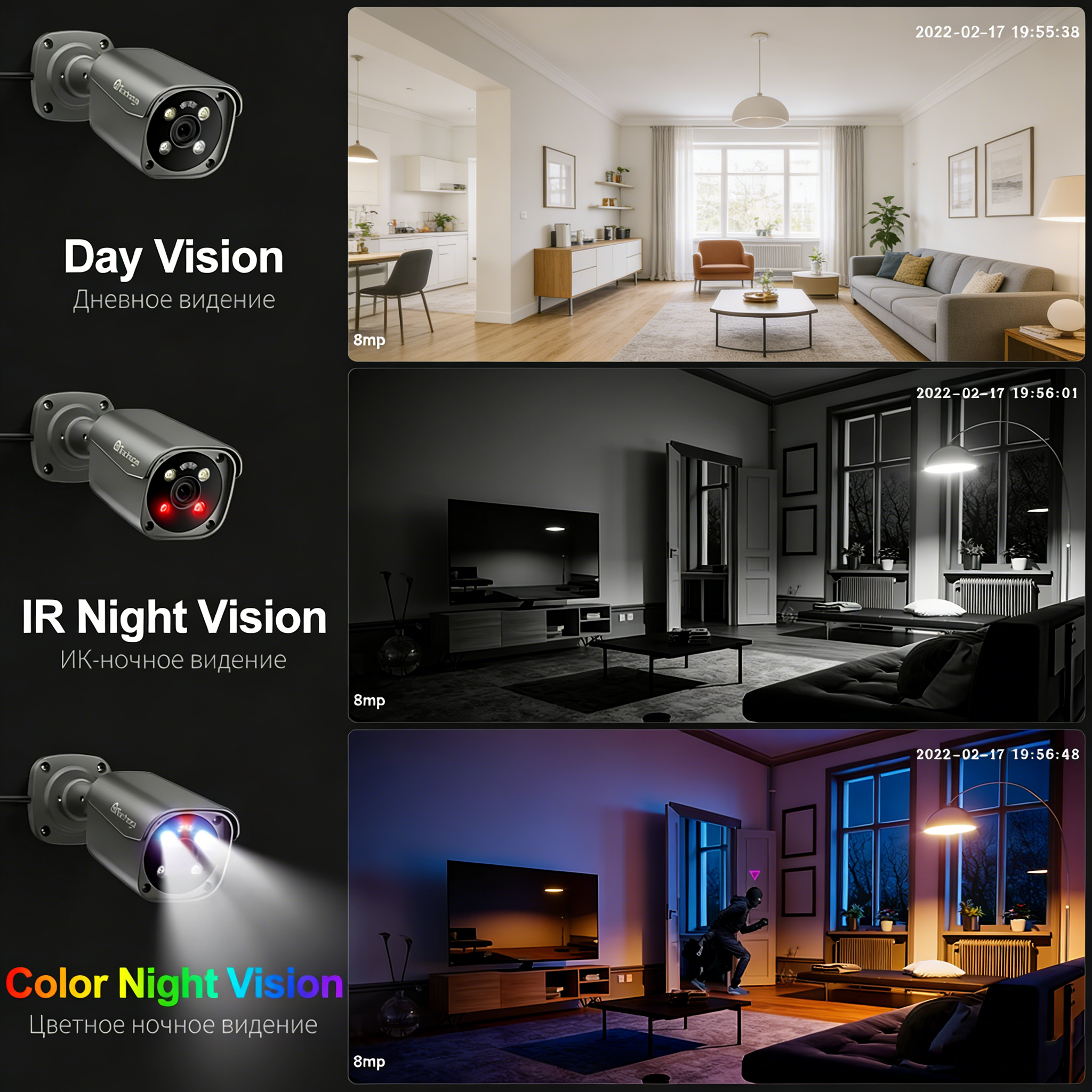 Techage 8CH 5MP 8MP Security C - Home Security Outdoor Cameras recensie en prijs