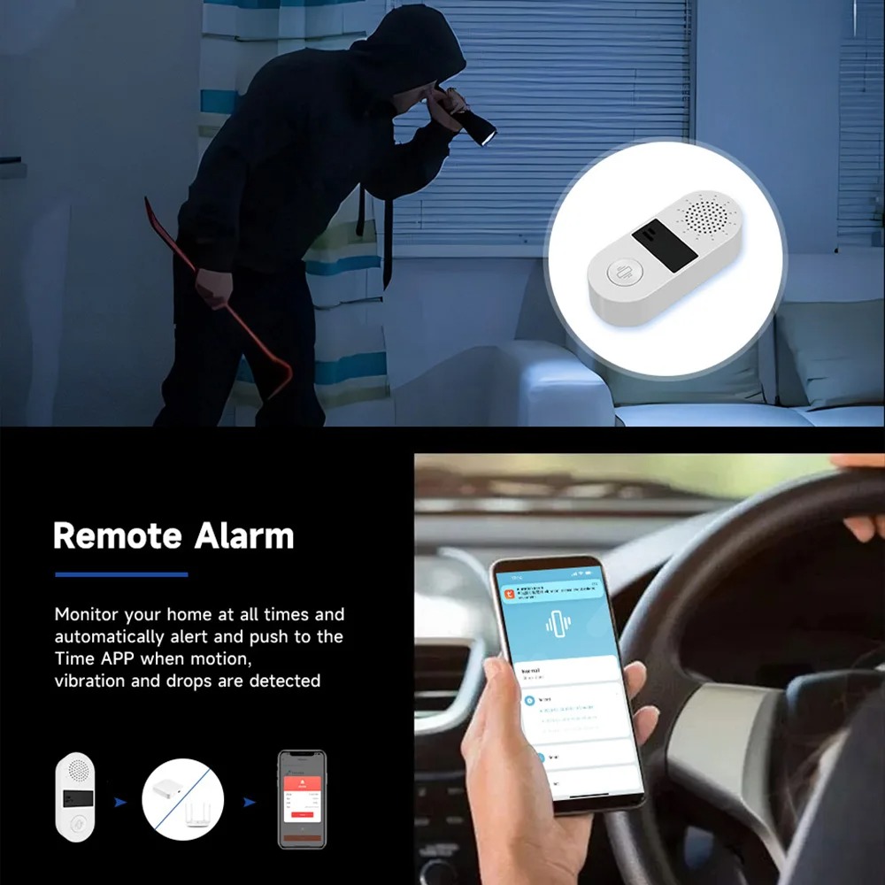 Tuya WiFi Vibration Sensor - 1 - Home Security Alarm recensie en prijs