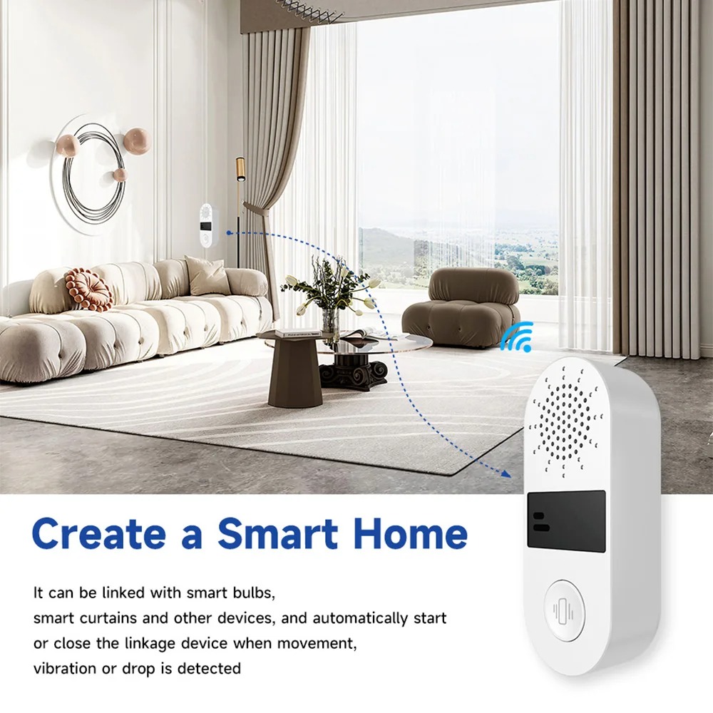 Tuya WiFi Vibration Sensor - 1 - Home Security Alarm recensie en prijs