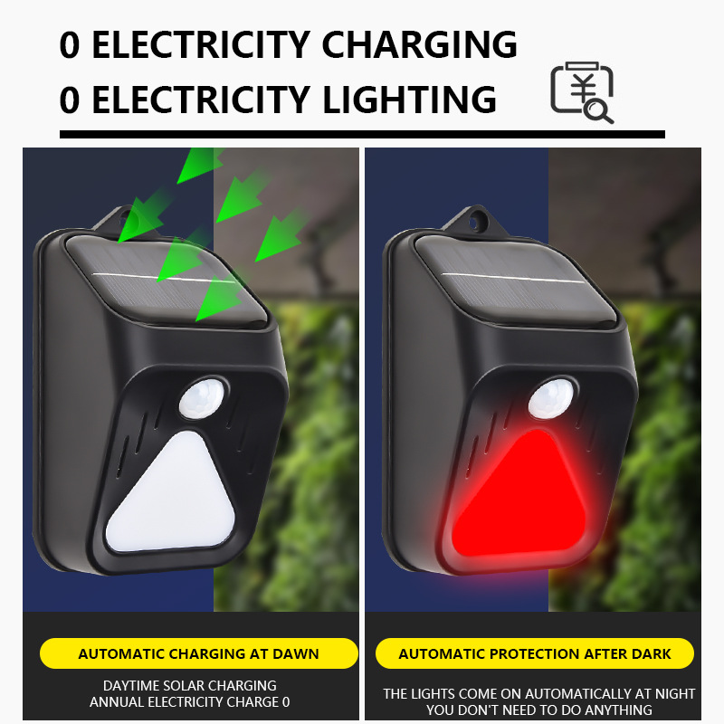 Waterproof Solar Powered Alarm - Home Security Yard Sensors recensie en prijs