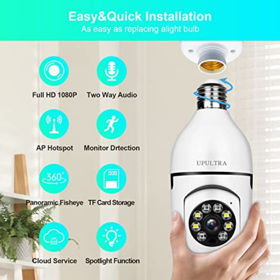 Light Bulb 1080P Security Wire - Home Security Usa recensie en prijs