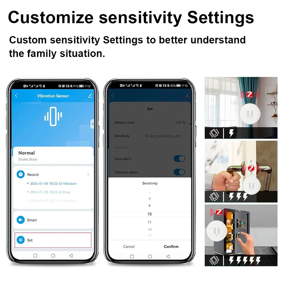 Tuya ZigBee Smart Vibration &  - Home Security Technology recensie en prijs