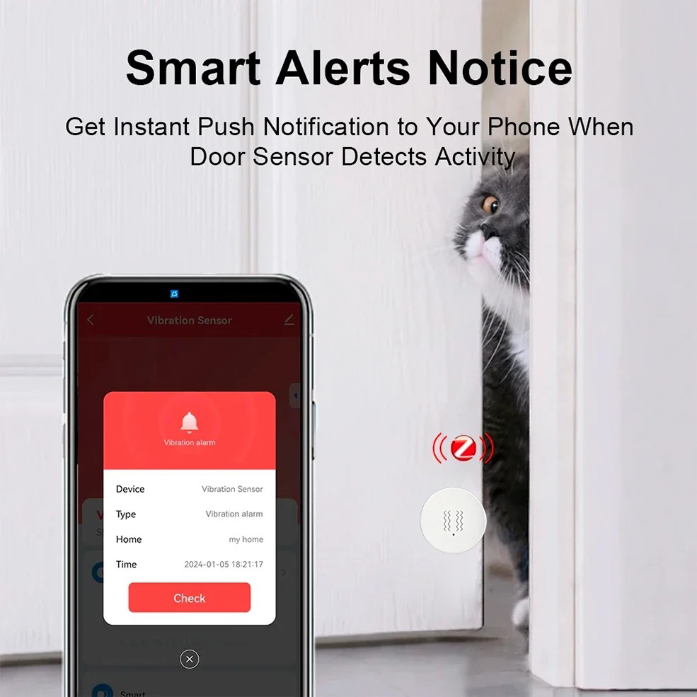 Tuya ZigBee Smart Vibration &  - Home Security Technology recensie en prijs