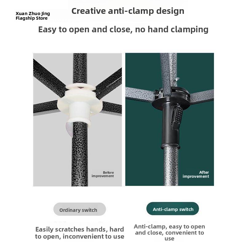 Large Outdoor Sun Umbrella Pat - Home Security Logo recensie en prijs