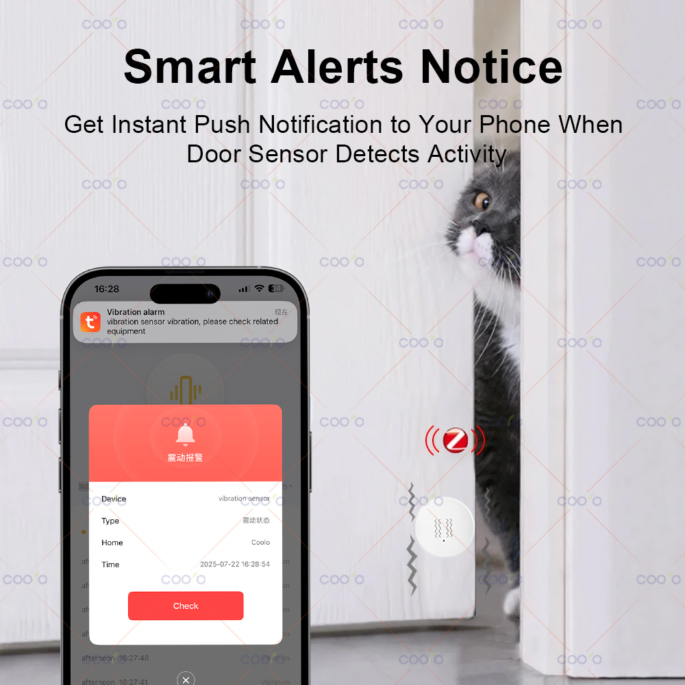 ZigBee Tuya Smart Vibration Se - Home Security Alarm recensie en prijs