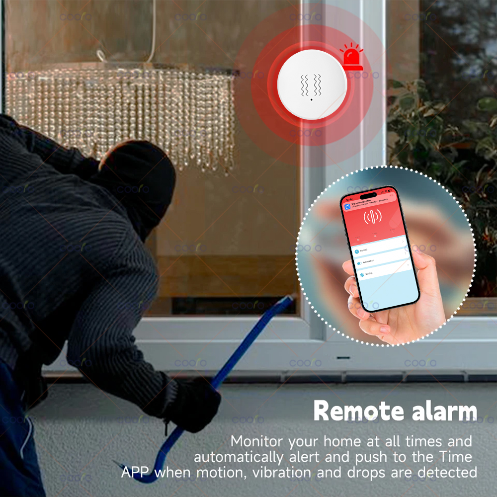 ZigBee Tuya Smart Vibration Se - Home Security Alarm recensie en prijs
