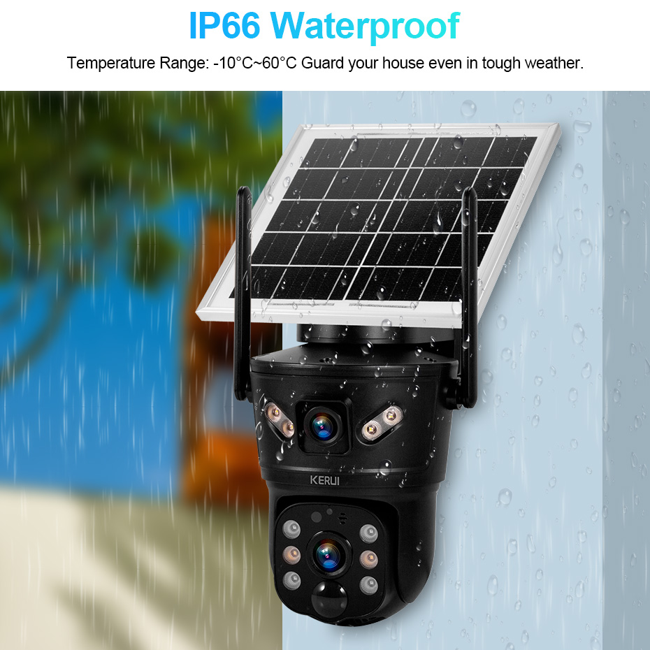 KERUI Outdoor 6MP Solar Camera - Home Security Video Cameras recensie en prijs