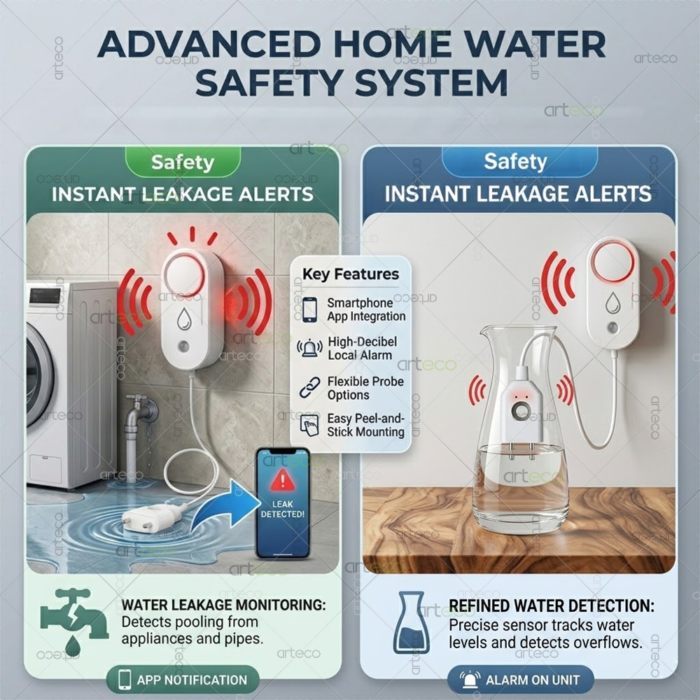 Zigbee Water Leak Detector Sma - Home Security Technology recensie en prijs