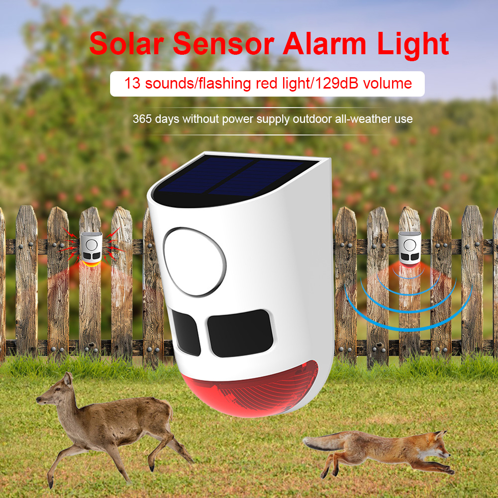 Solar Outdoor Motion Sensor Al - Home Security Yard Sensors recensie en prijs