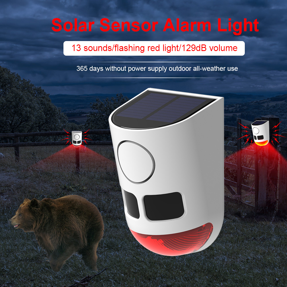 Solar Outdoor Motion Sensor Al - Home Security Yard Sensors recensie en prijs