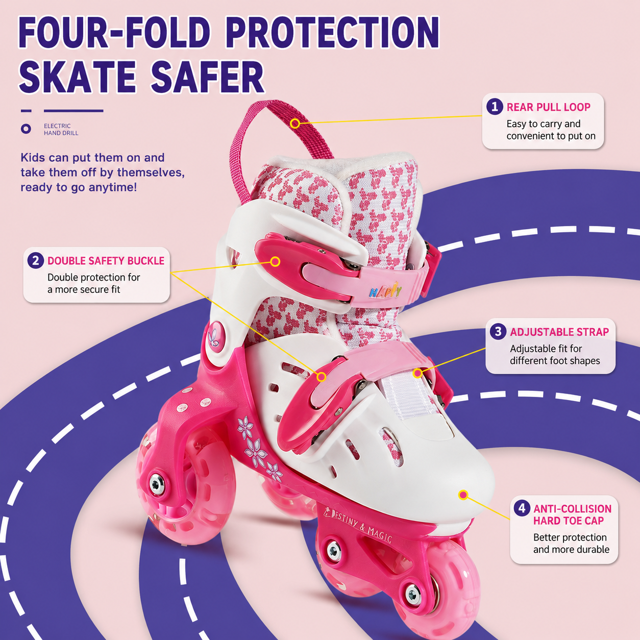 Kids Adjustable Roller Skates  - Home Security Safe recensie en prijs