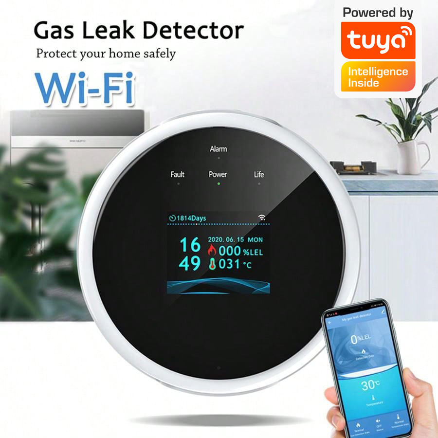 2.4G WiFi Gas Alarm Sensor Com - Home Security Technology recensie en prijs