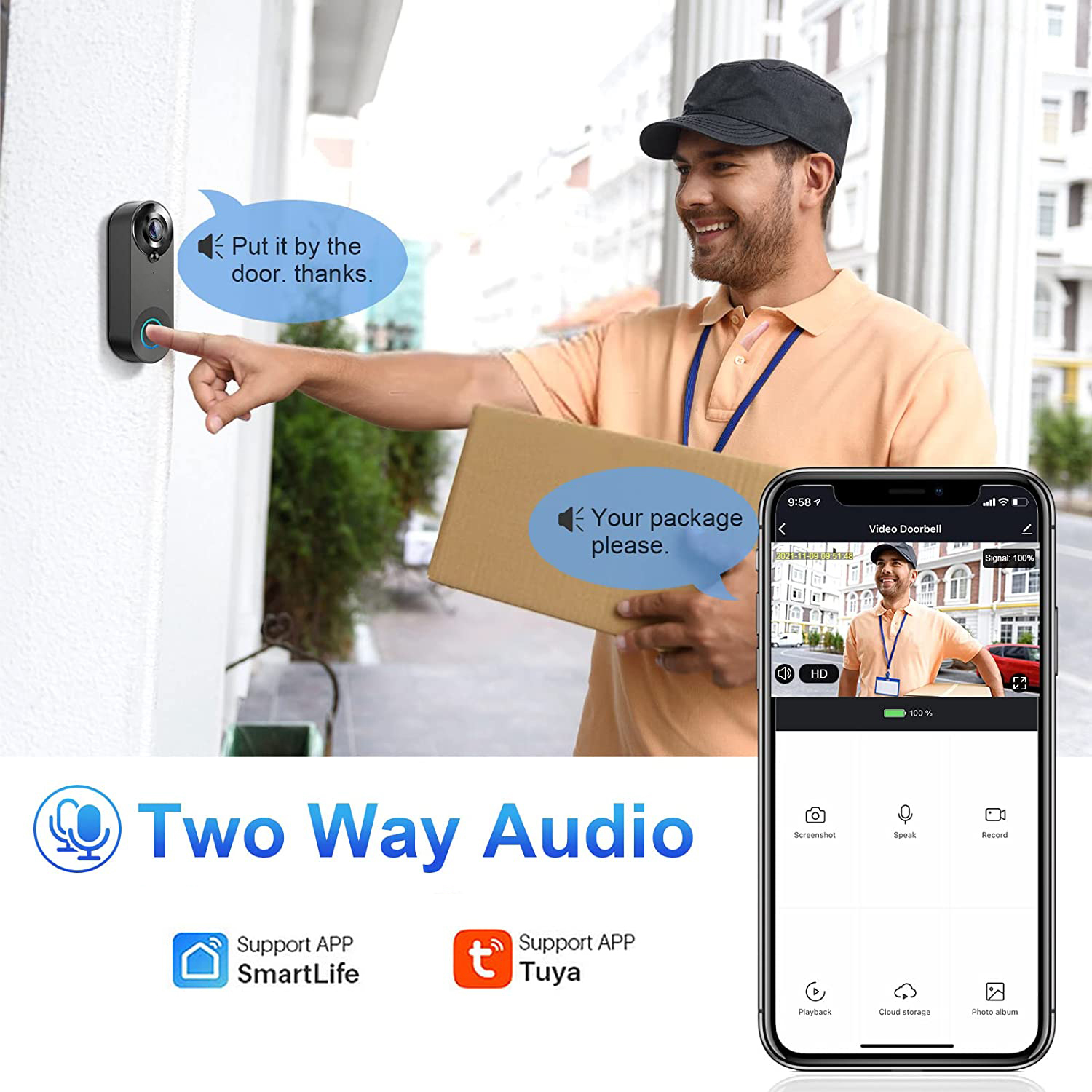 5G 2.4G WiFi Video Doorbell 10 - Home Security Blink recensie en prijs
