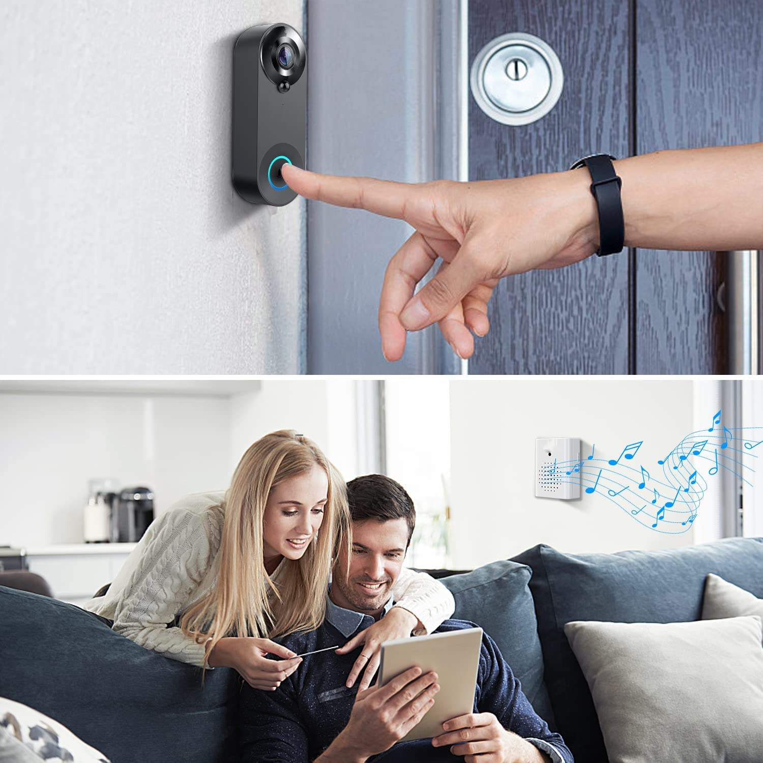 5G 2.4G WiFi Video Doorbell 10 - Home Security Blink recensie en prijs