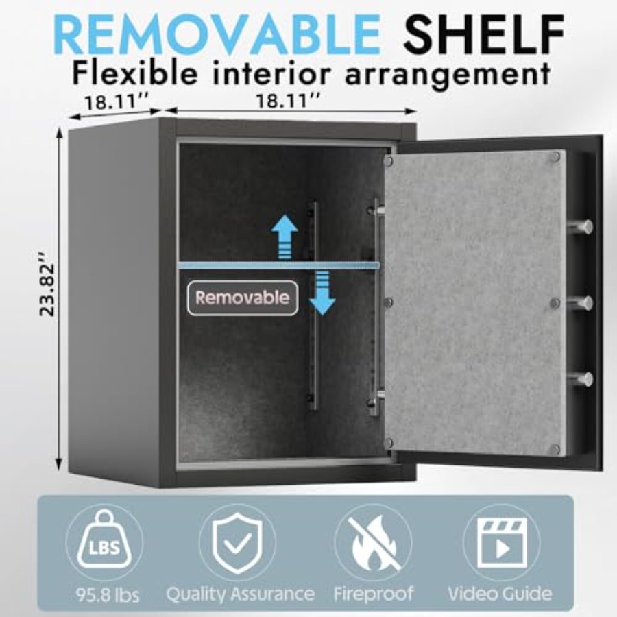 Biometric Fireproof Safe Box f - Home Security Safe recensie en prijs