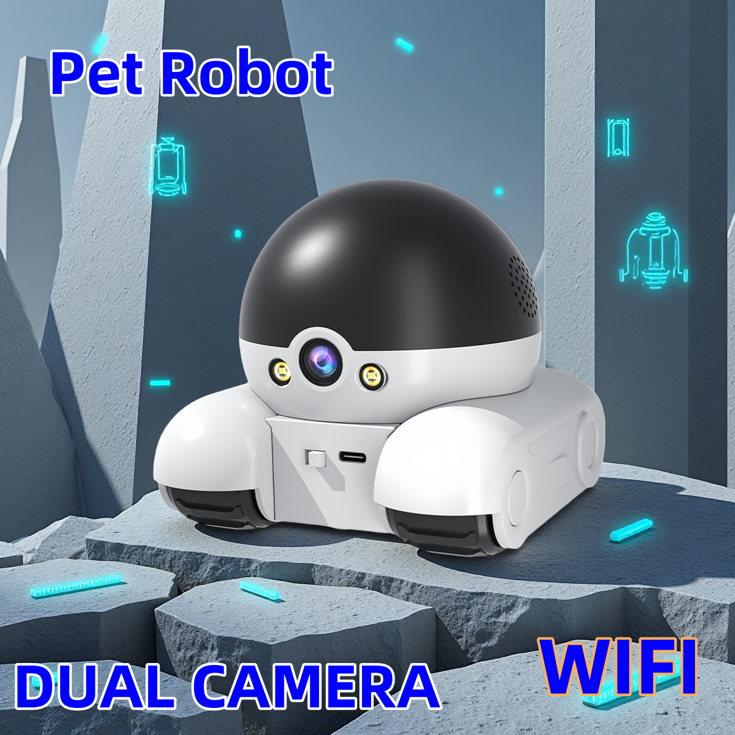 Pet Mobile Camera HD 4MP 4K WI - Home Security Robots recensie en prijs