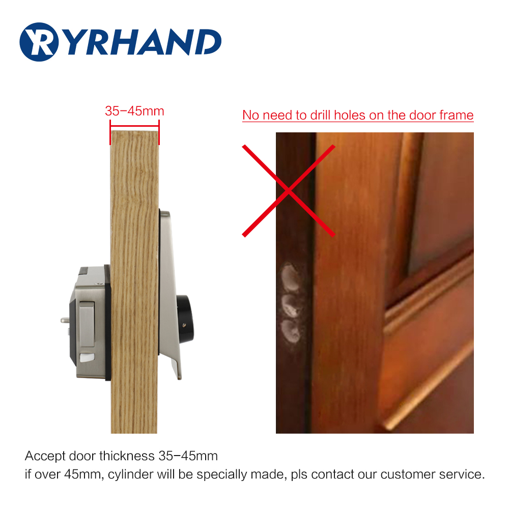 Waterproof Smart door rim lock - Home Security Safe recensie en prijs