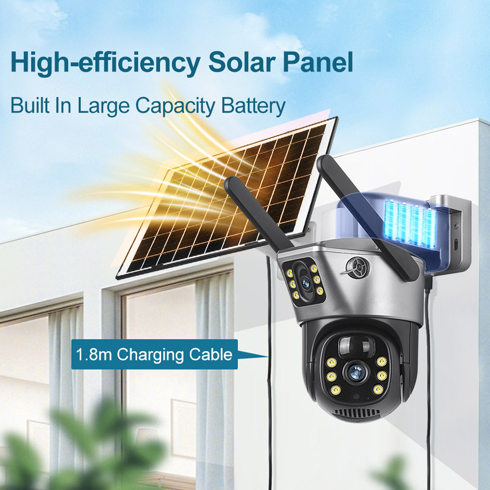 4G / WiFi Solar Camera Dual Le - Home Security Outdoor Cameras recensie en prijs