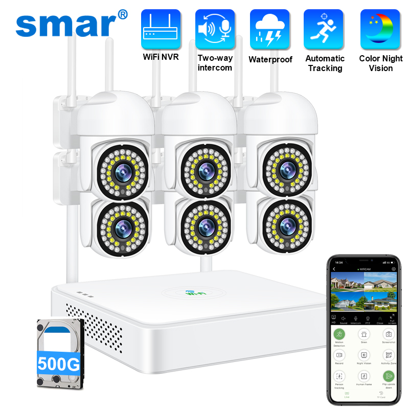 Smar 3MP Wireless CCTV Securit - Home Security Outdoor Cameras recensie en prijs