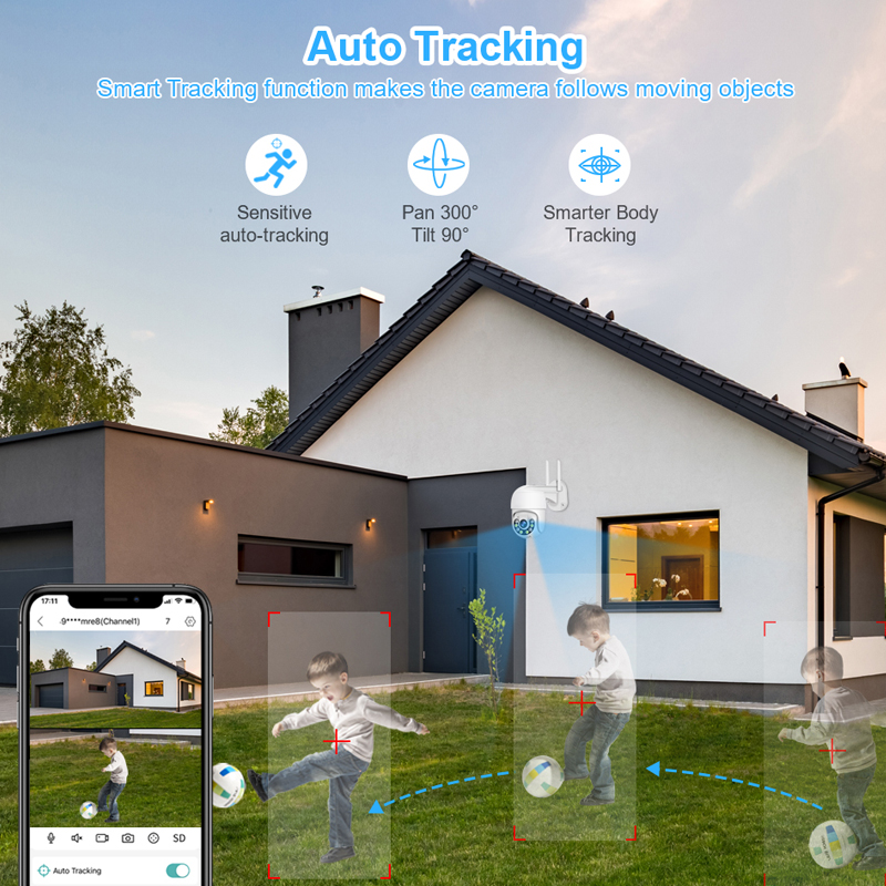 Smar 3MP Wireless CCTV Securit - Home Security Outdoor Cameras recensie en prijs